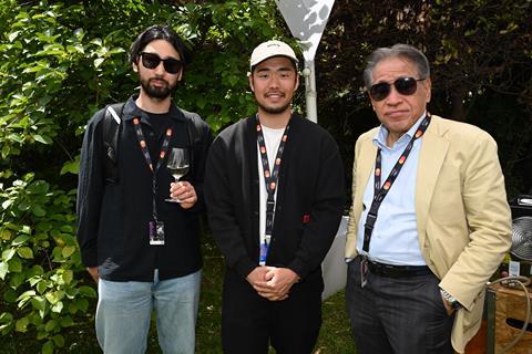 Kazuki Yoshizawa Jetro, Keito Ono producer, Yasushi Shiina Unijapan/TIFFCOM/Kadokawa Corporation